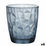 Ποτήρι Bormioli Rocco Diamond Μπλε Γυαλί (390 ml) (x6)