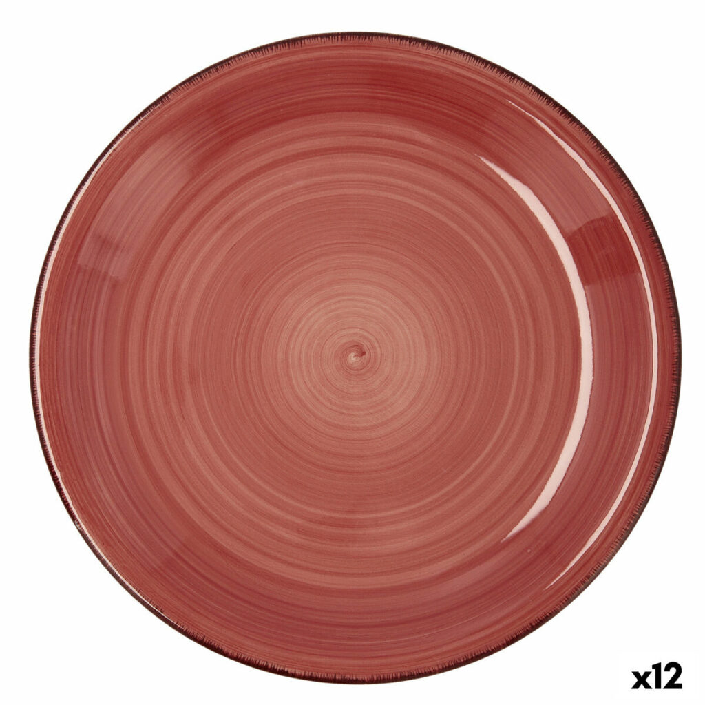 Επίπεδο πιάτο Quid Coral Vita Κόκκινο Κεραμικά Ø 27 cm (12 Μονάδες)