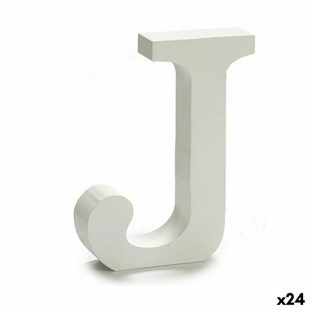 Στίχοι Pincello J Λευκό Ξύλο 2 x 11 cm (24 Μονάδες)