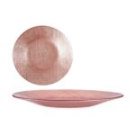 Επίπεδο πιάτο Ροζ Γυαλί 21 x 2 x 21 cm (x6)