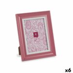 Κορνίζα Κρυστάλλινο Ροζ Πλαστική ύλη (x6) (2 x 24 x 19 cm)