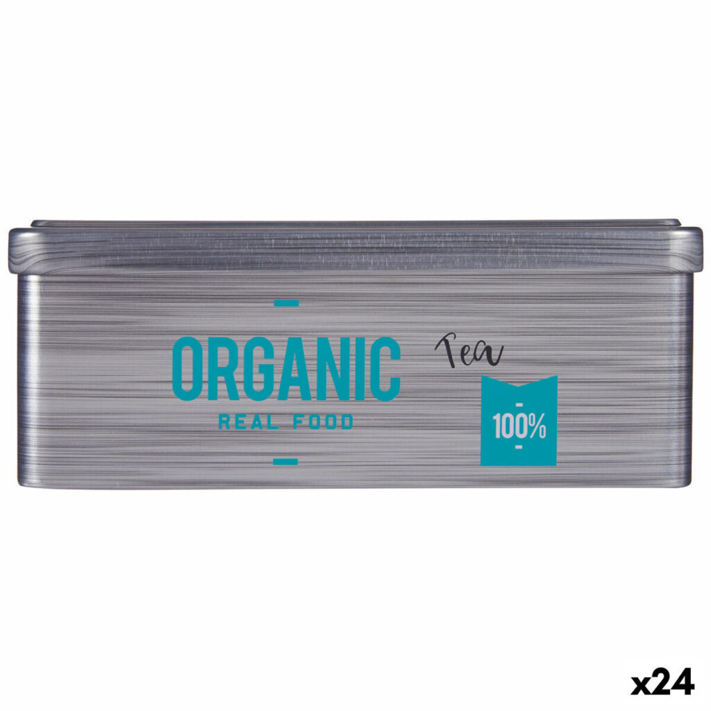 Κουτί έγχυσης Organic Tea Γκρι Λευκοί δίσκοι (11 x 7