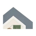 Κορνίζα Σπίτι Μαύρο Καφέ Ξύλο MDF (36 x 26 x 6 cm) (x6)