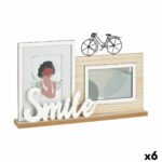 Κορνίζα Smile Μαύρο Καφέ Ξύλο MDF (x6) (40 x 27 x 6 cm)
