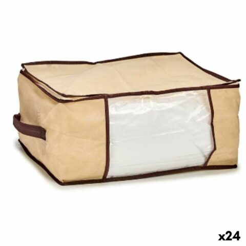 Τσάντα αποθήκευσης Κρεμ πολυεστέρας πολυπροπυλένιο 27 L 45 x 30 x 20 cm (24 Μονάδες)