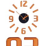Ρολόι Τοίχου Κόλλα Αργυρό ABS Ø 35 cm (12 Μονάδες)