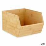 Οργανωτικό Κουτί με Δυνατότητα Τοποθέτησης σε Στοίβα Καφέ Bamboo 20