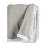 Κουβέρτα Λευκό Ανοιχτό Γκρι 130 x 1 x 170 cm (x6)