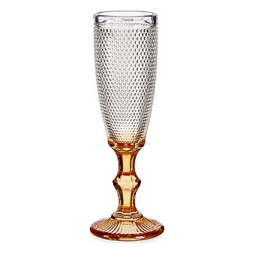 Ποτήρι για σαμπάνια Πόντοι Κεχριμπάρι Γυαλί 180 ml (x6)