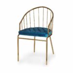 Καρέκλα Μπάρες Μπλε Χρυσό 51 x 81 x 52 cm (x2)