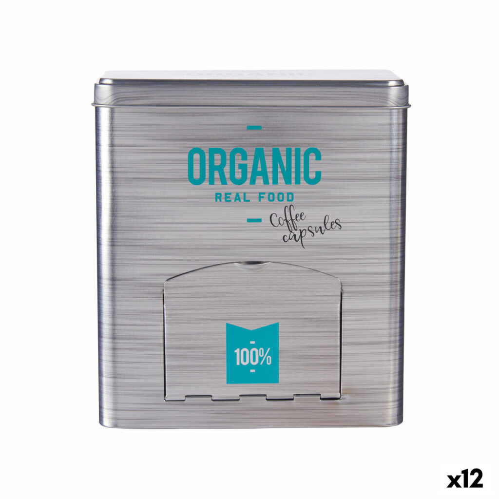 Υποδοχή κάψουλας Organic Καφές Αεροζόλ Γκρι Λευκοί δίσκοι 9 x 18 x 16