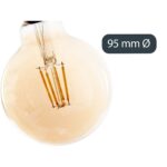 Λάμπα LED Vintage E27 Διαφανές 4 W 9