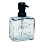 Διανομέας Σαπουνιού Pure Soap 250 ml Κρυστάλλινο Μαύρο Πλαστική ύλη (12 Μονάδες)