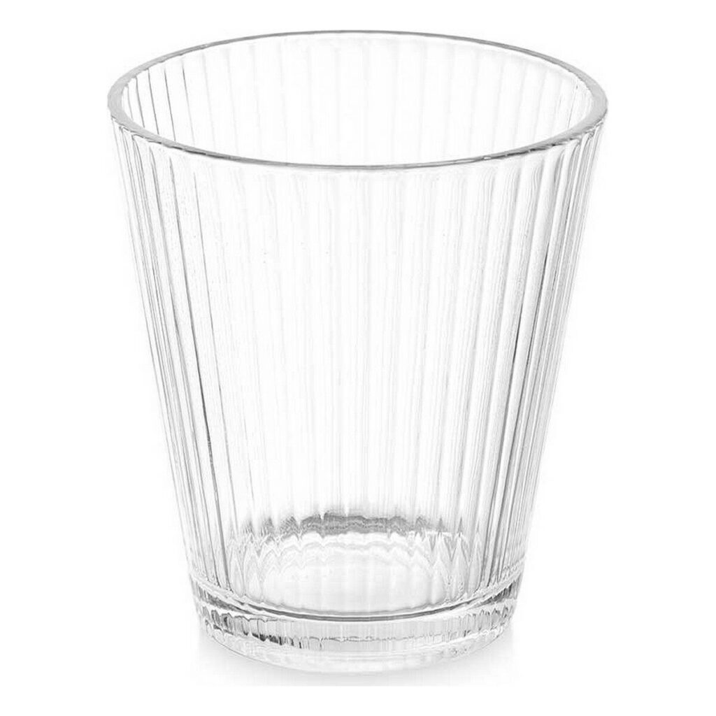 Ποτήρι Ρίγες Διαφανές Γυαλί 375 ml (24 Μονάδες)