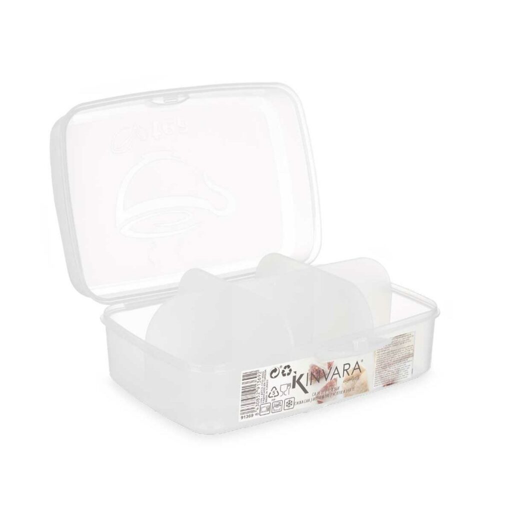 Κουτί αποθήκευσης με Καπάκι Διαφανές Πλαστική ύλη 21