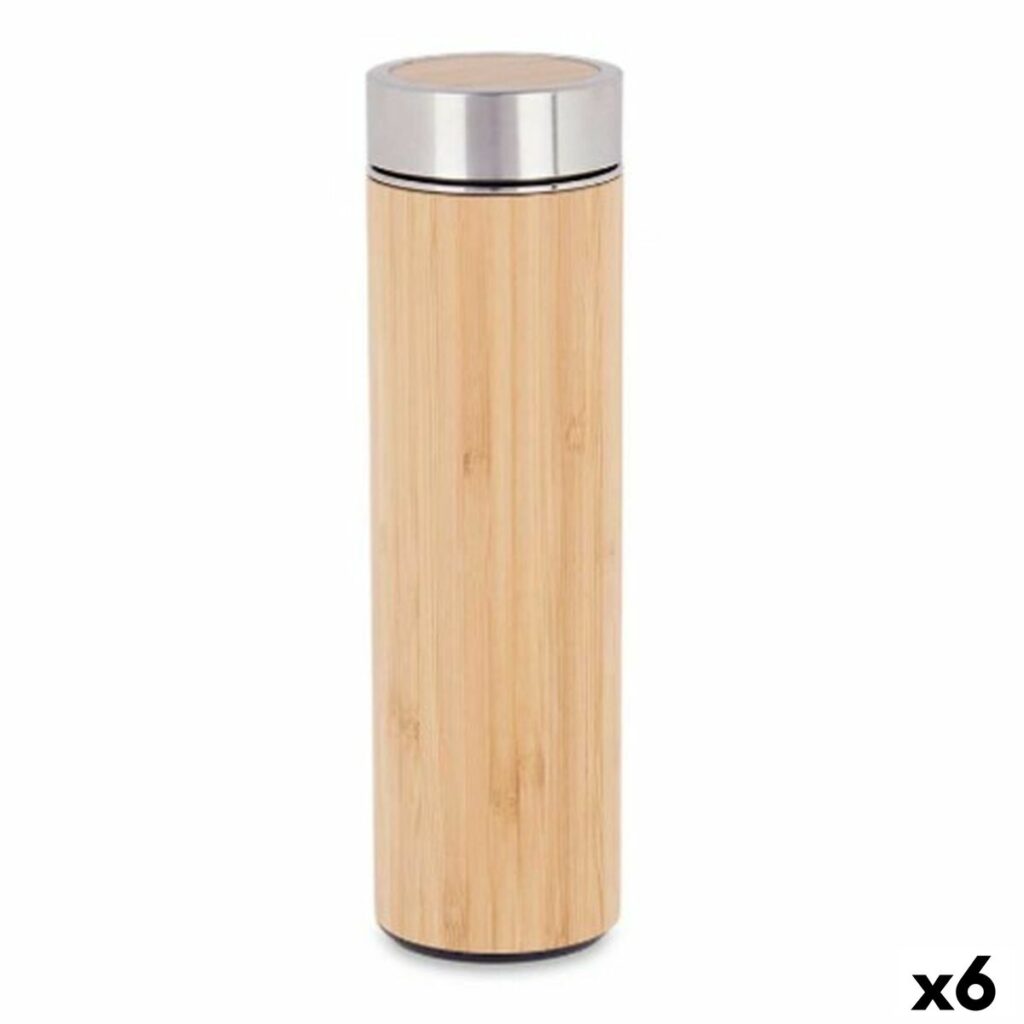 Θερμοσ Φυσικό Μέταλλο Bamboo 500 ml (x6)