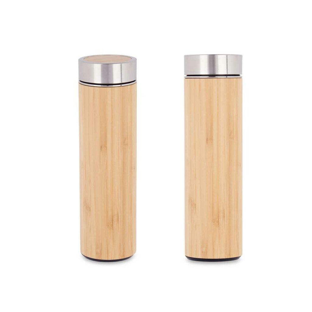 Θερμοσ Φυσικό Μέταλλο Bamboo 500 ml (x6)