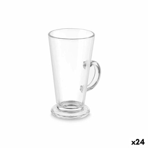 Ποτήρι Κρασί Cafe Latte Διαφανές Γυαλί 280 ml (24 Μονάδες)