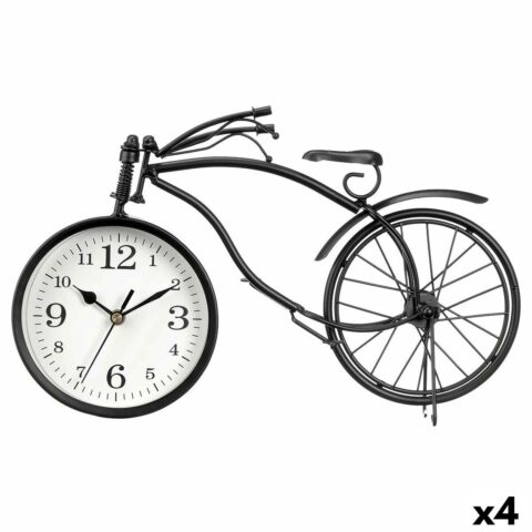 Bordklokke Ποδήλατο Μαύρο Μέταλλο 36 x 22 x 7 cm (4 Μονάδες)
