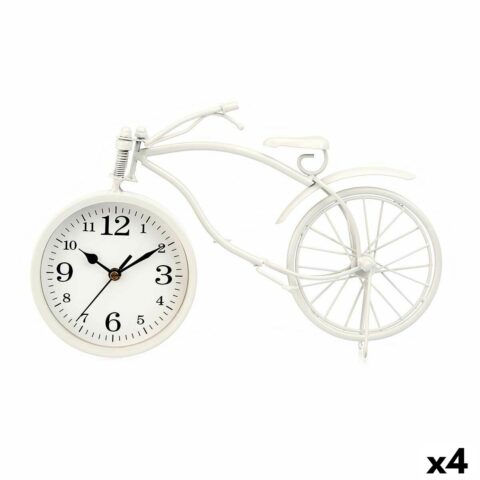 Bordklokke Ποδήλατο Λευκό Μέταλλο 36 x 22 x 7 cm (4 Μονάδες)