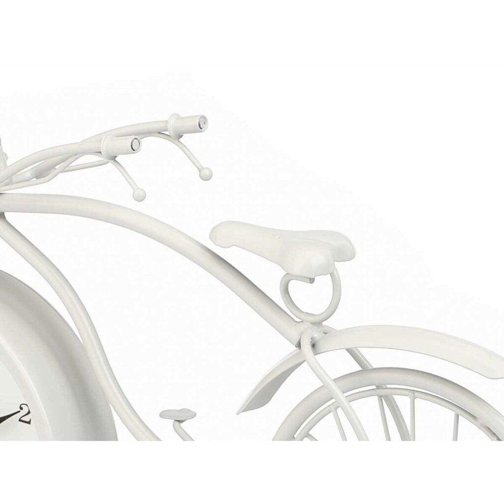 Bordklokke Ποδήλατο Λευκό Μέταλλο 36 x 22 x 7 cm (4 Μονάδες)