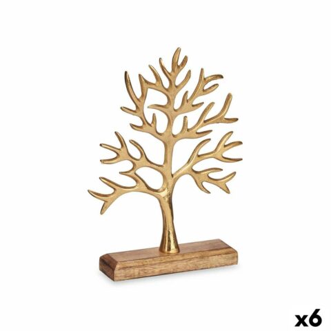 Διακοσμητική Φιγούρα Δέντρο Χρυσό Μέταλλο 22 x 29