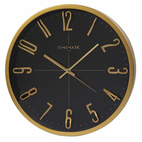 Ρολόι Τοίχου Timemark Μαύρο Ø 34 cm