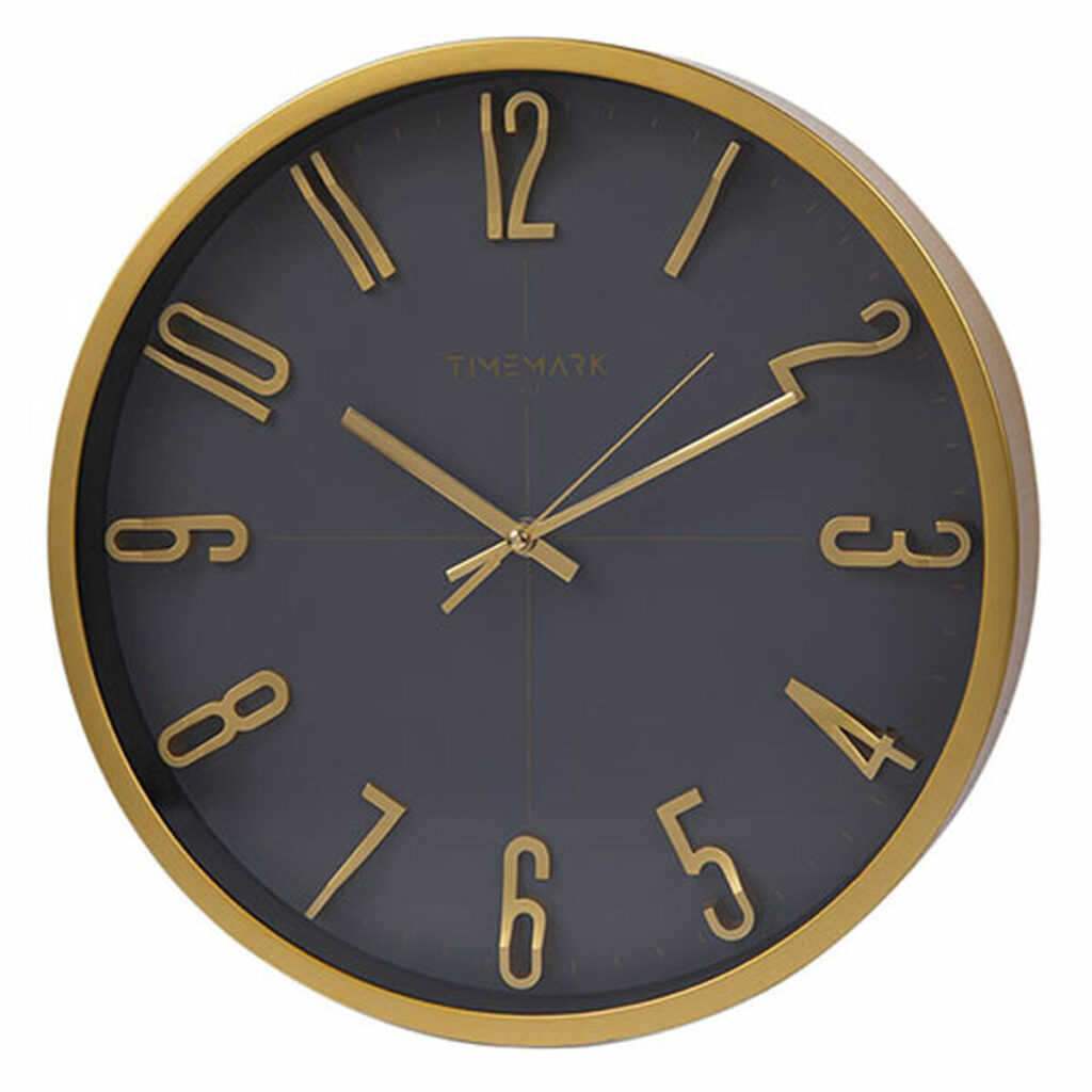 Ρολόι Τοίχου Timemark Γκρι Ø 34 cm