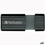 Στικάκι USB Verbatim PinStripe Μαύρο 64 GB