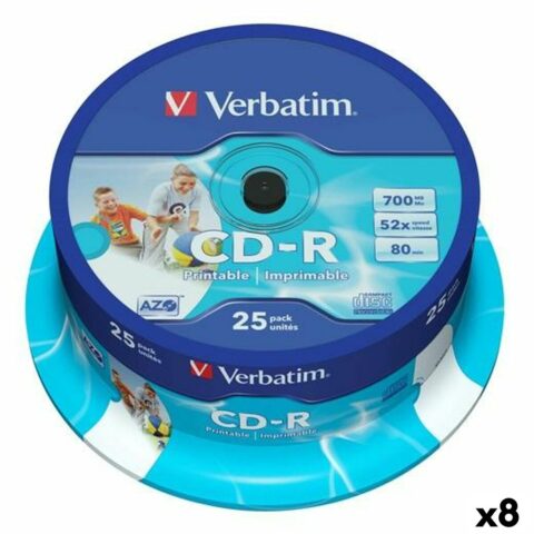 CD-R Verbatim 25 Τεμάχια 700 MB 50 MB/s (8 Μονάδες)