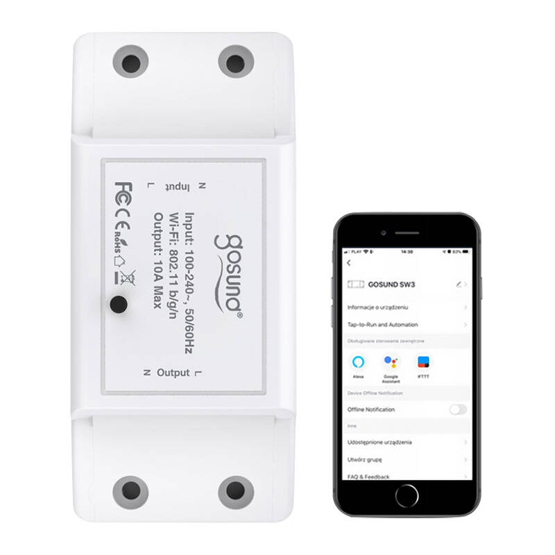 Smart Switch WiFi Gosund SW3