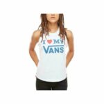 Αμάνικο Γυναικείο Mπλουζάκι Vans  LOVE Λευκό