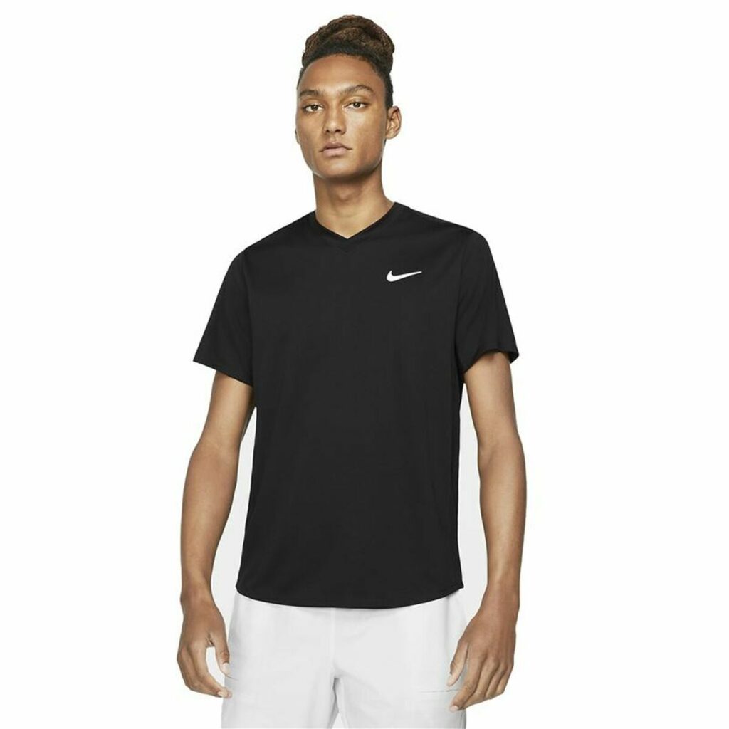 Ανδρική Μπλούζα με Κοντό Μανίκι Nike  Dri-FIT Victory  Μαύρο