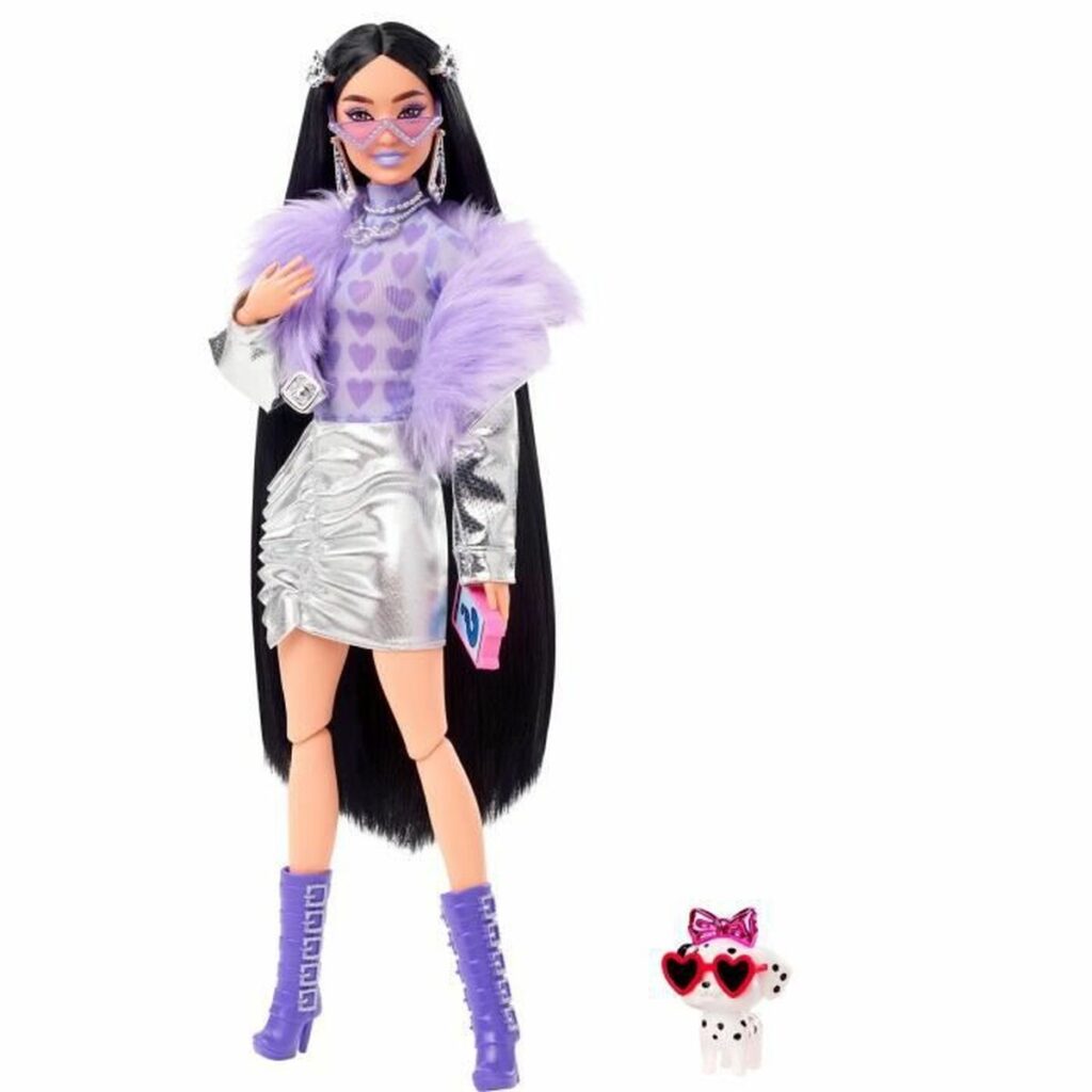 Κούκλα Barbie Extra Purple Fur