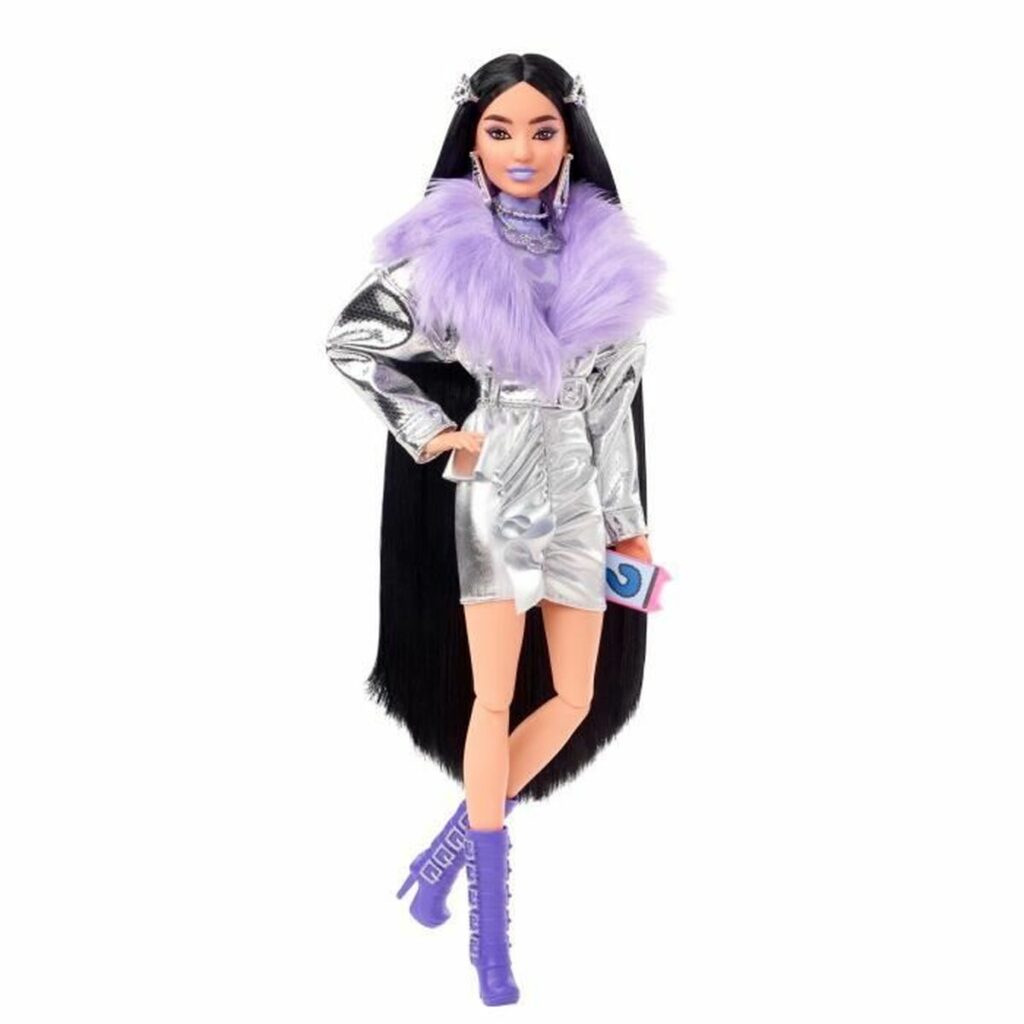 Κούκλα Barbie Extra Purple Fur