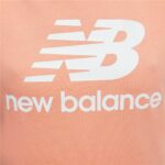 Γυναικεία Μπλούζα με Κοντό Μανίκι New Balance Essentials Stacked Ροζ