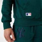 Unisex Φούτερ με Κουκούλα New Era League Essentials New York Yankees Σκούρο πράσινο