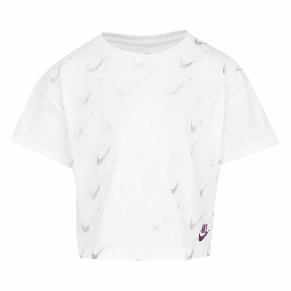 Παιδικό Μπλούζα με Κοντό Μανίκι Nike Sb Icon Λευκό
