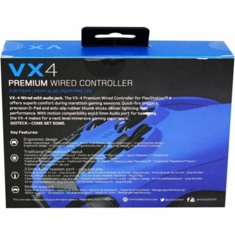 Τηλεχειριστήριο για Gaming GIOTECK VX4PS4-42-MU Μπλε Bluetooth PC