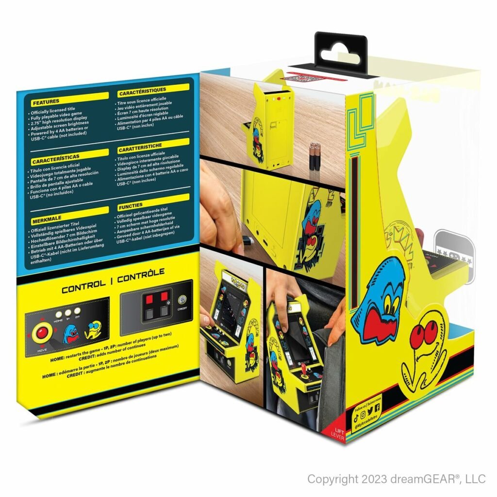 Φορητή Παιχνιδοκονσόλα My Arcade Micro Player PRO - Pac-Man Retro Games Κίτρινο