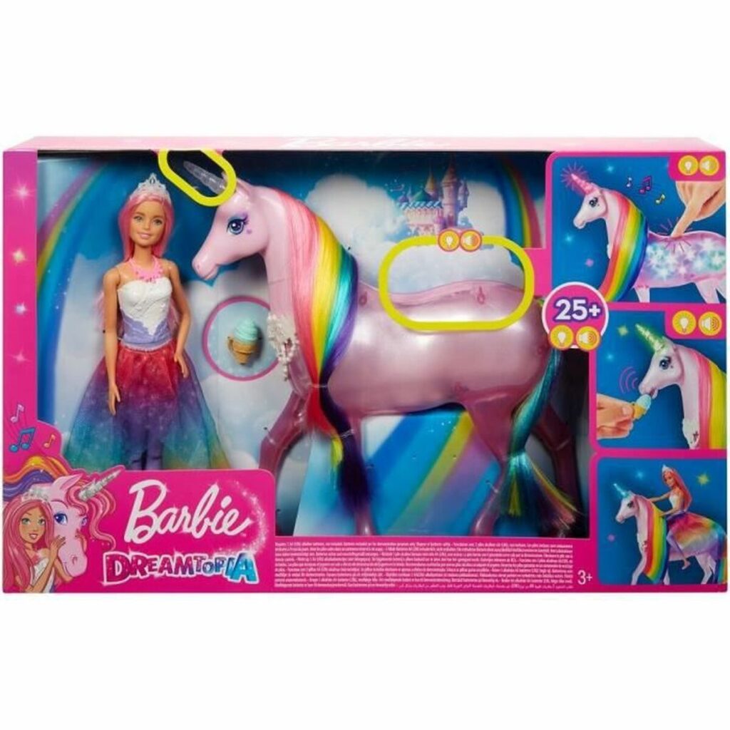 Κούκλα με Kατοικίδιο Zώο Barbie Dreamtopia Μονόκερος