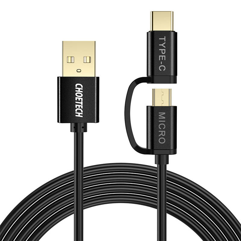 2in1 USB cable Choetech USB-C / Micro USB