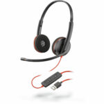 Ακουστικά με Μικρόφωνο Poly 209745-104 Μαύρο Κόκκινο