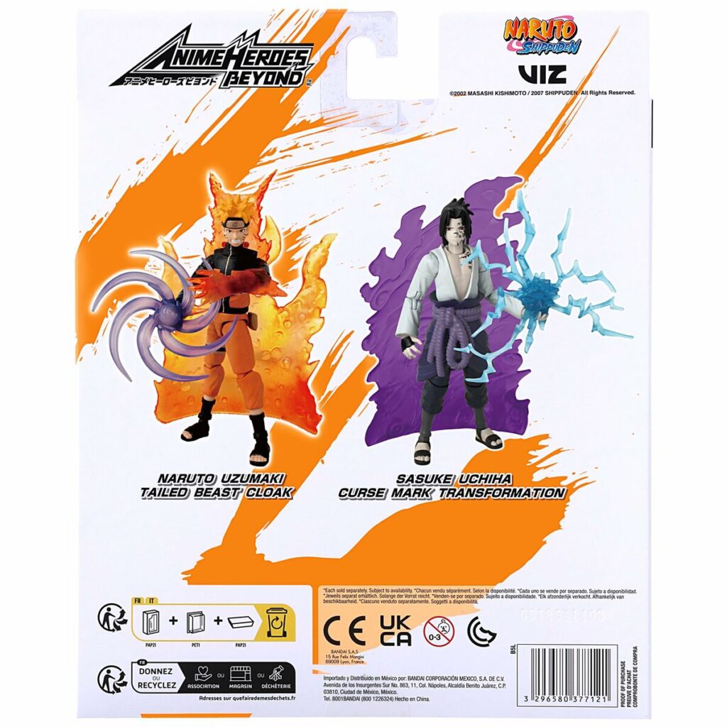 Εικόνες σε δράση Naruto Shippuden Bandai Anime Heroes Beyond: Sasuke Uchiha 17 cm