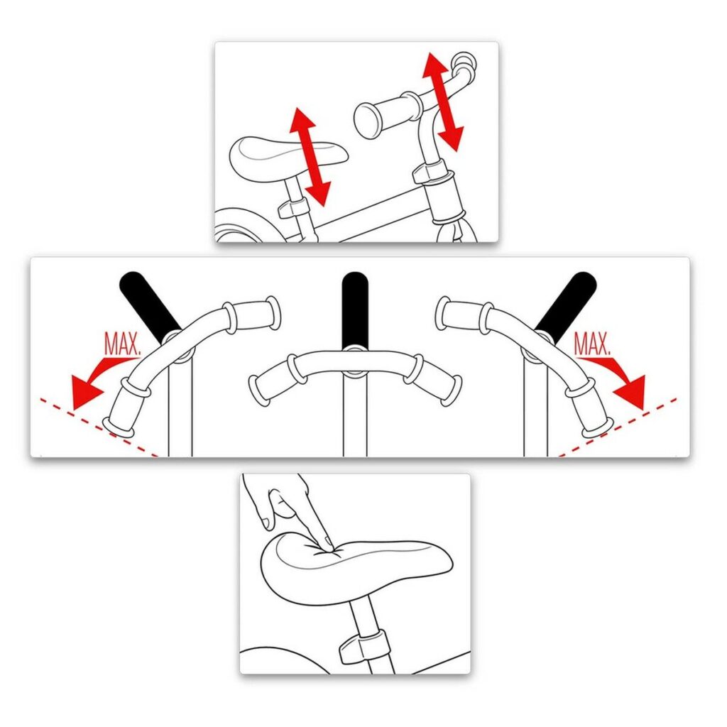 Παιδικό ποδήλατο Skids Control Πράσινο Χάλυβας Υποπόδια