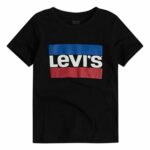 Ανδρική Μπλούζα με Κοντό Μανίκι Levi's Logo Jr  Μαύρο