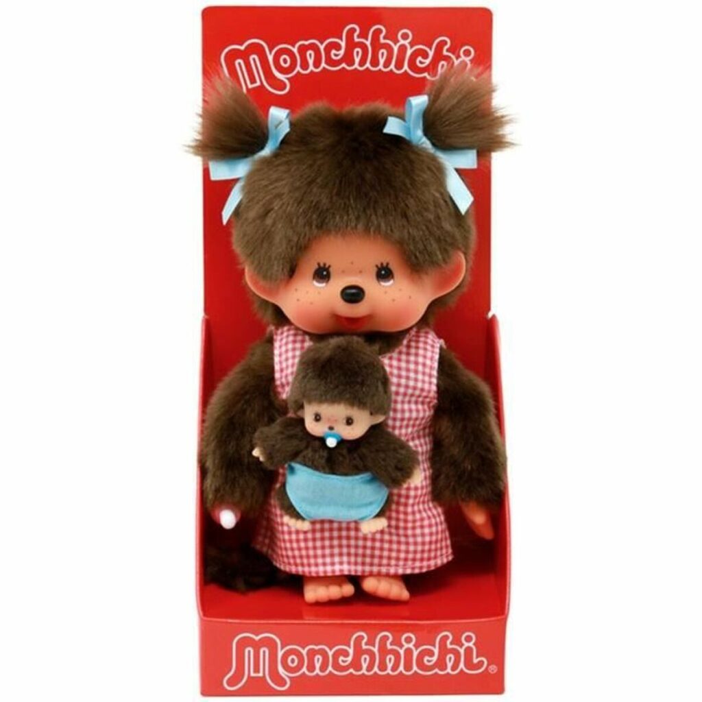 Αρκουδάκι Bandai Monchhichi Maman & Baby plush 20 cm