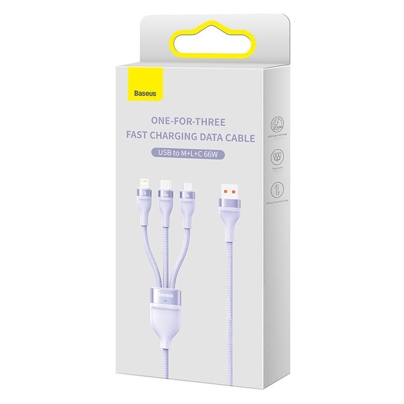 Baseus Καλώδιο USB 3σε1 Flash II Series