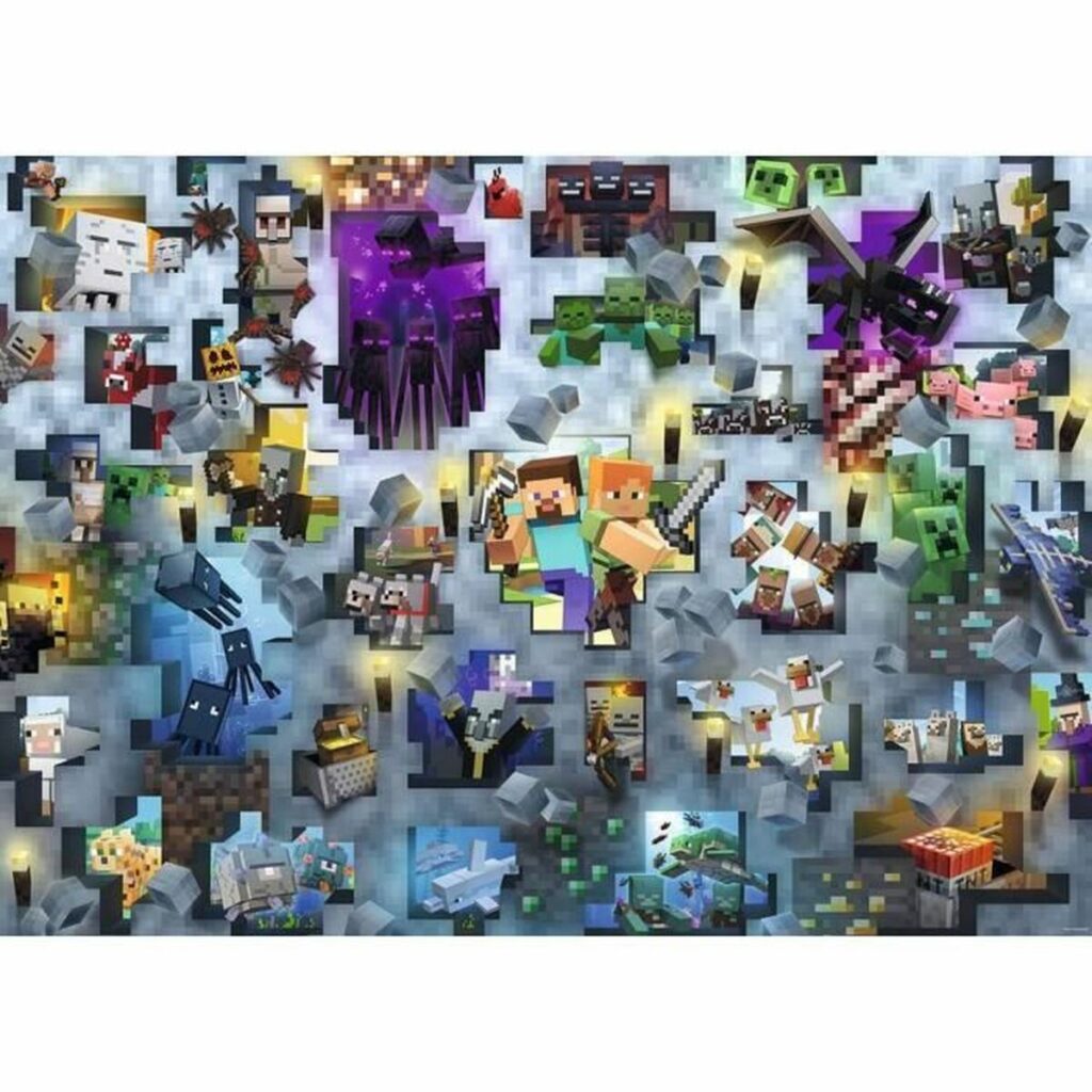 Παζλ Minecraft Mobs 17188 Ravensburger 1000 Τεμάχια