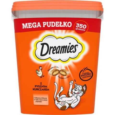 Snack for Cats Dreamies Mega 2 x 350 g Κοτόπουλο Τυρί 350 g